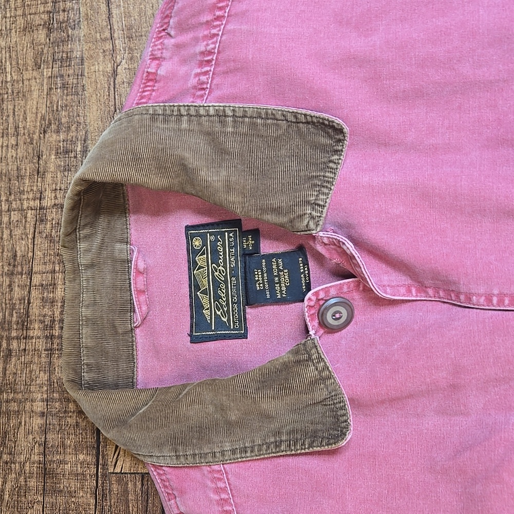 Eddie Bauer Vintage Canvas Barn Jacket Corduroy Streetwear Heritage Workwear - Picture 4 of 8